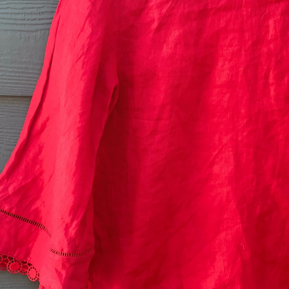 Ralph Lauren Vibrant Red Blouse - Picture 7 of 7